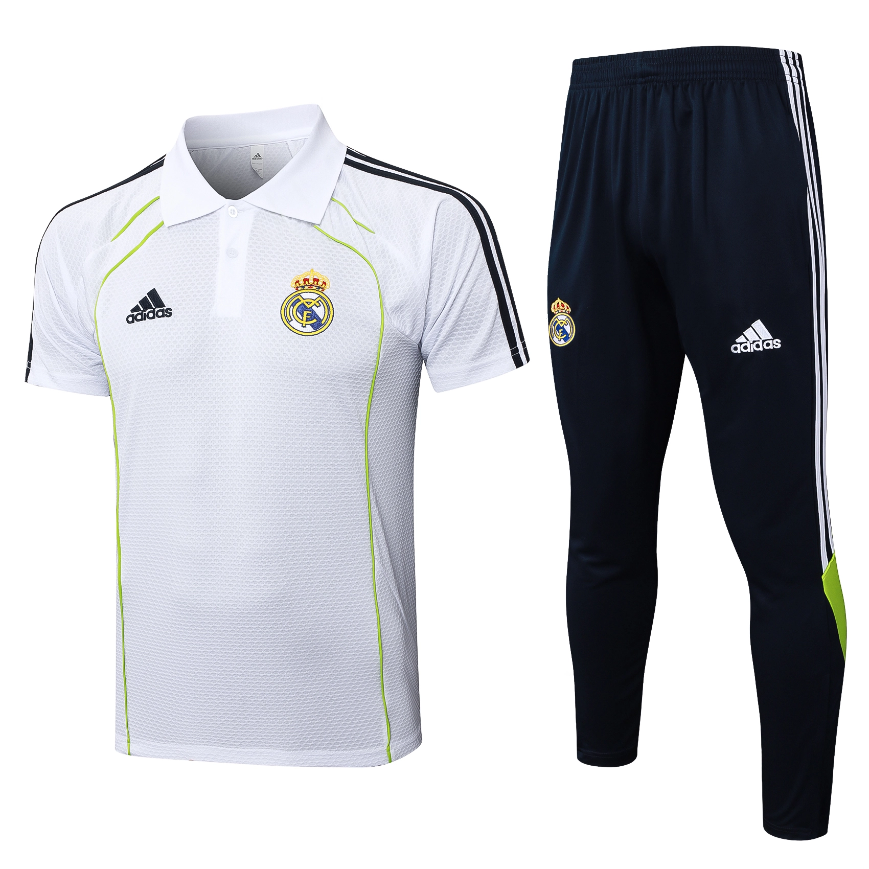 Real Madrid Training Kit (Polo+Pants) White 2025/26