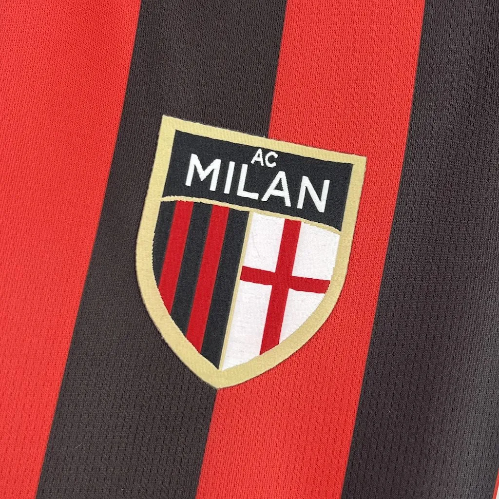 AC Milan Soccer Jersey Retro Style Custom Shirt 2024/25 - Image 5