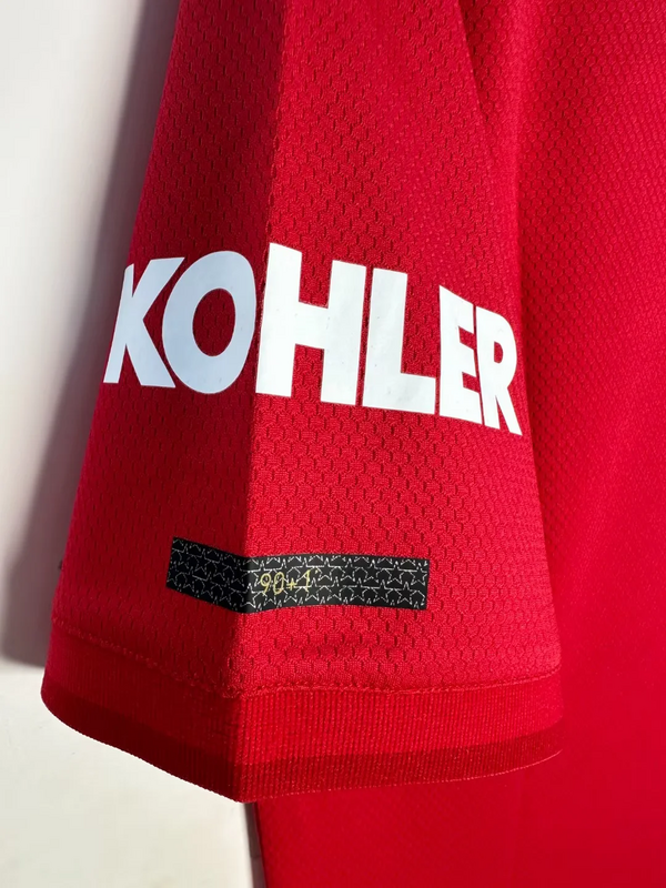 Manchester United Retro Home Football Jersey Shirt 2019/20 - Image 4