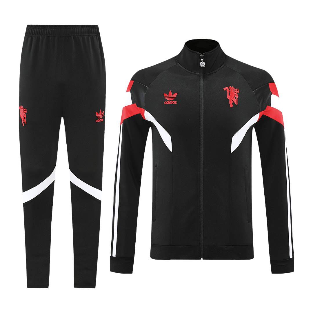 Manchester United Training Kit (Jacket+Pants) Black 2024/25 - Image 2