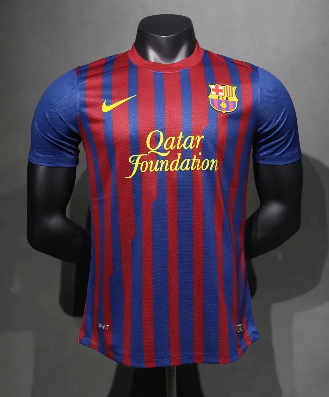 Barcelona Retro Jersey Home Soccer Shirt 2011-12