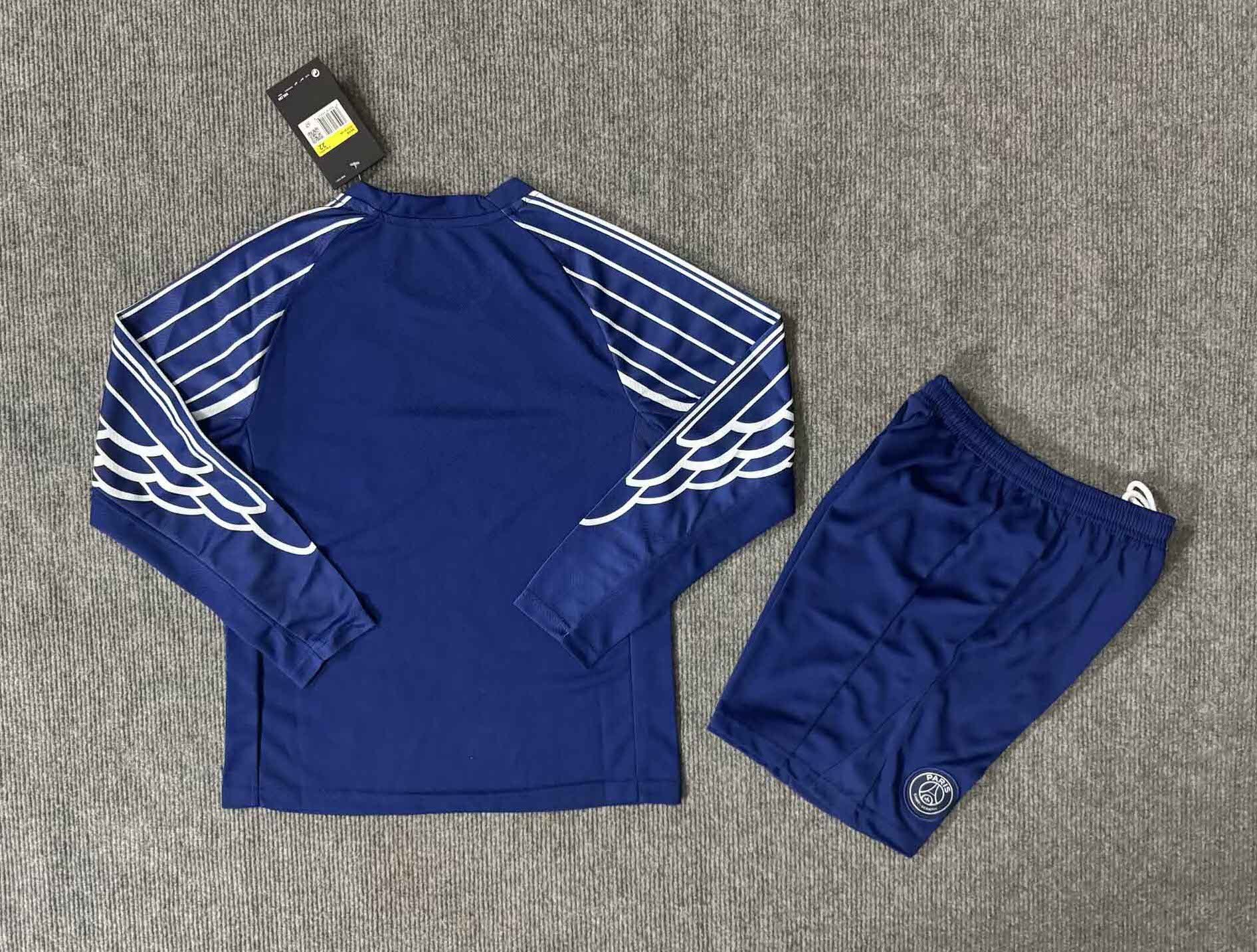 PSG Soccer Jersey Fourth Away Kids Kit Long Sleeve Jersey+Short 2024/25 - Image 2