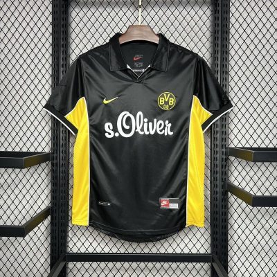 Borussia Dortmund Retro Jersey Away Soccer Shirt 1998-2000