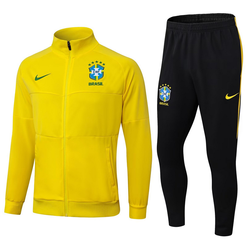 Brazil Training Kit (Jacket+Pants) Yellow 2025