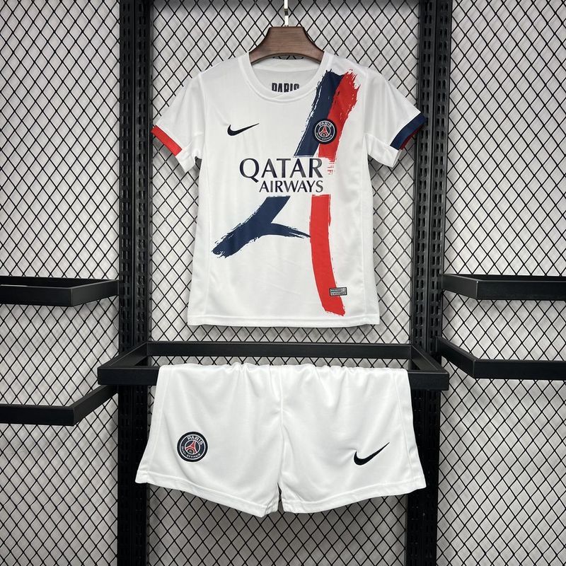 PSG Soccer Jersey Away Kids Kit Jersey+Shorts 2024/25