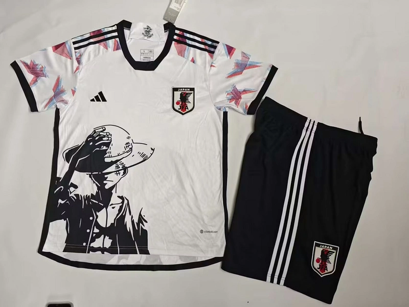 Japan Soccer Jersey One Piece Special Edition Kids Kit Jersey+Shorts 2025