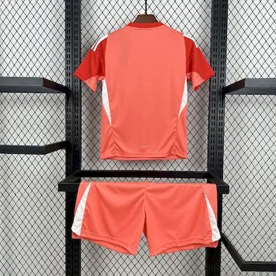 Alternative view of Real Madrid Soccer Jersey Orange Goalkeeper Kids Kit Jersey+Shorts 2025/26