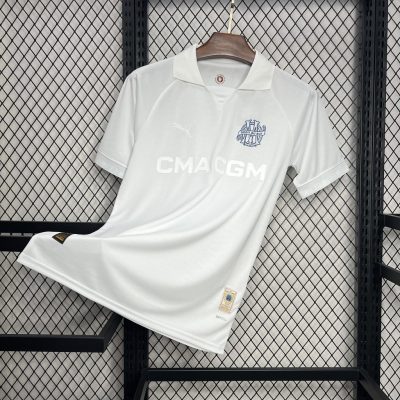 Marseille Soccer Jersey 125th Anniversary White Custom Shirt 2024/25