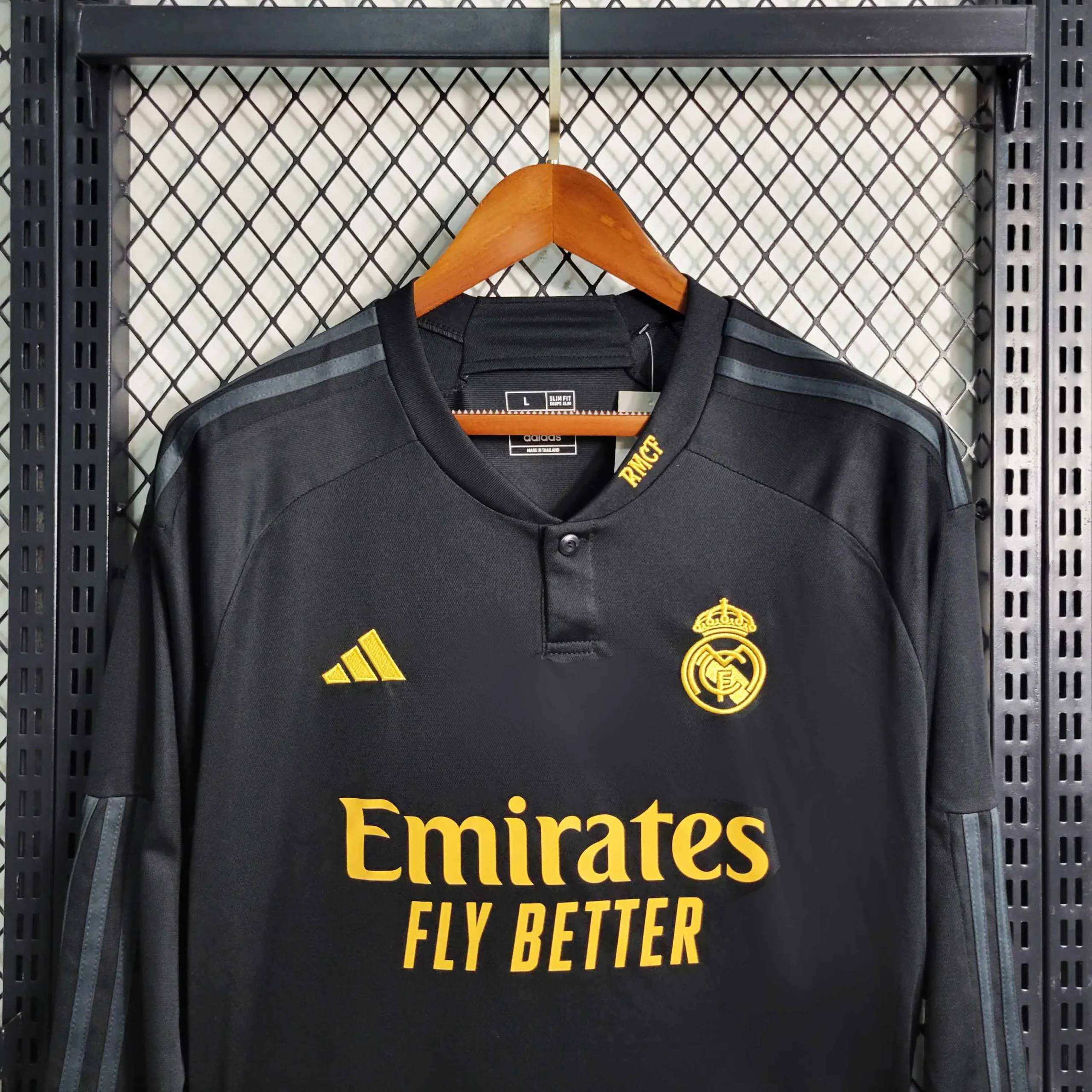 Real Madrid Soccer Jersey Third Away Long Sleeve Custom Shirt 2023/24 - Image 2
