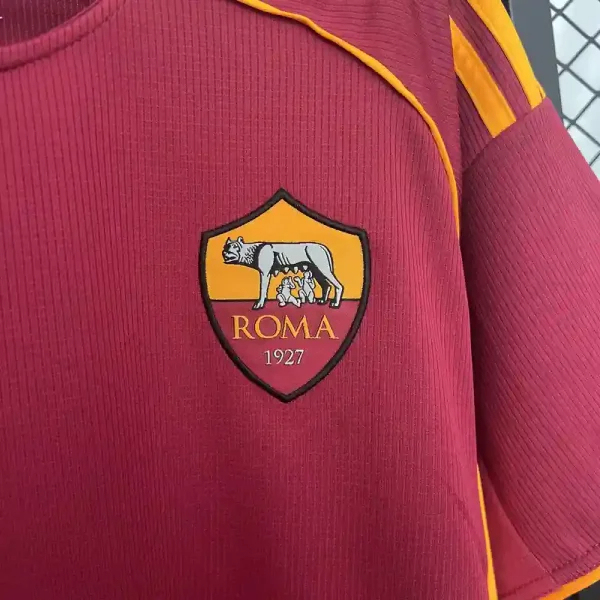 Roma Soccer Jersey Home Custom Shirt 2025/26 - Image 3