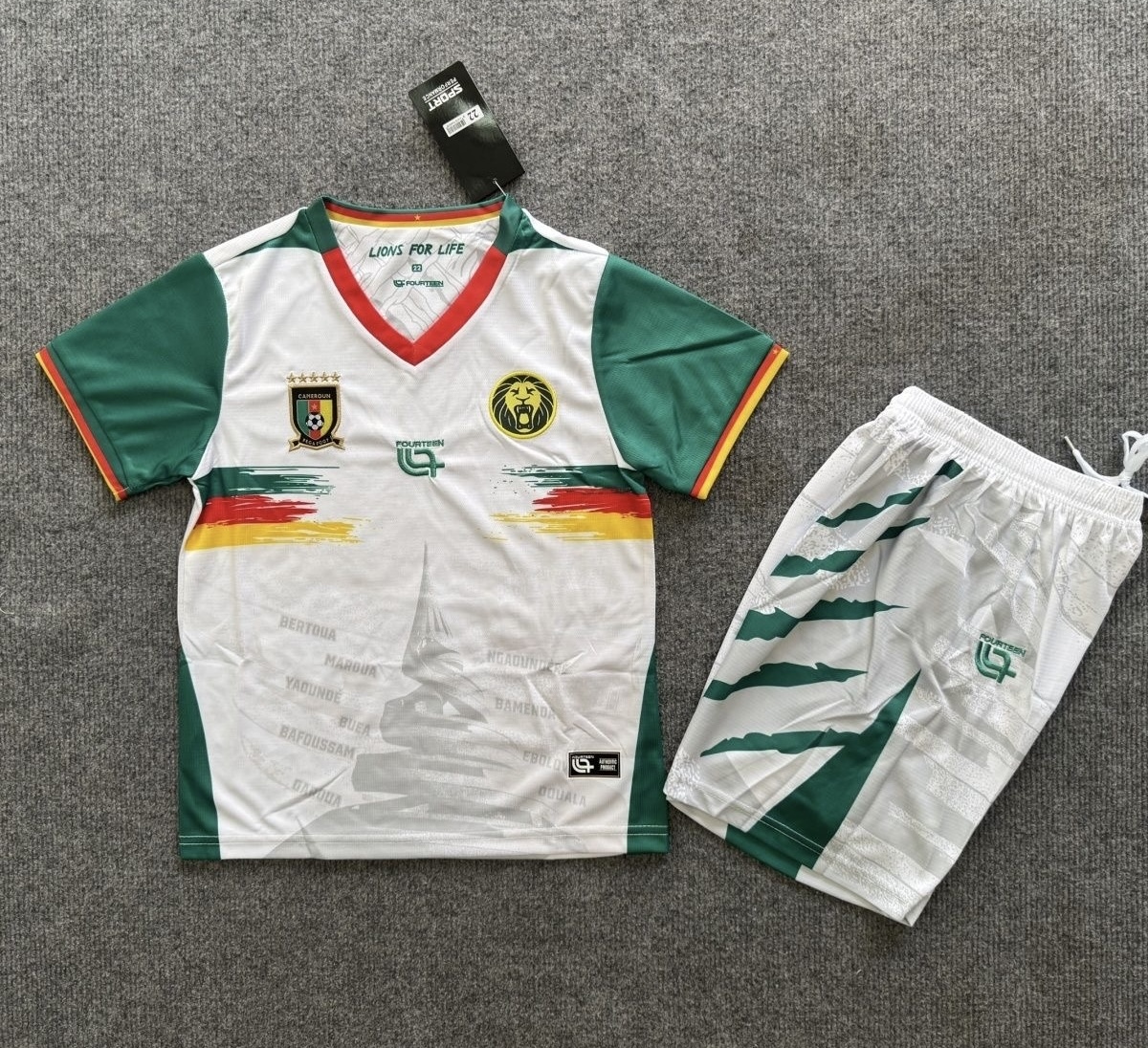 Cameroon Soccer Jersey Third Away Kids Kit Jersey+Shorts 2025