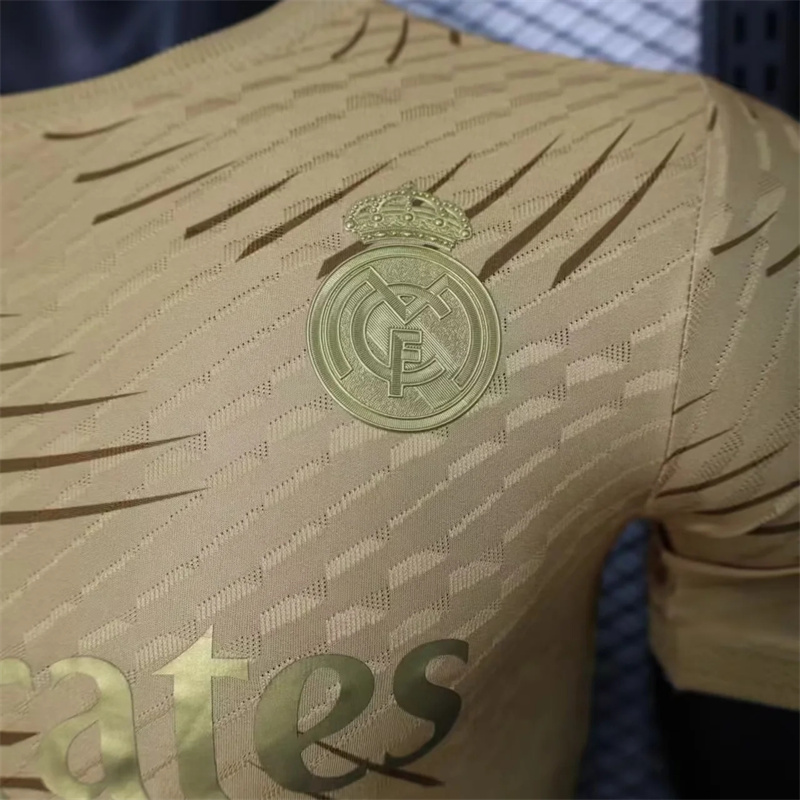 Real Madrid Soccer Jersey Golden Special Edition Shirt 2023/24 - Image 4