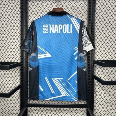 Alternative view of Napoli Soccer Jersey Pre-Match Custom Shirt 2024/25