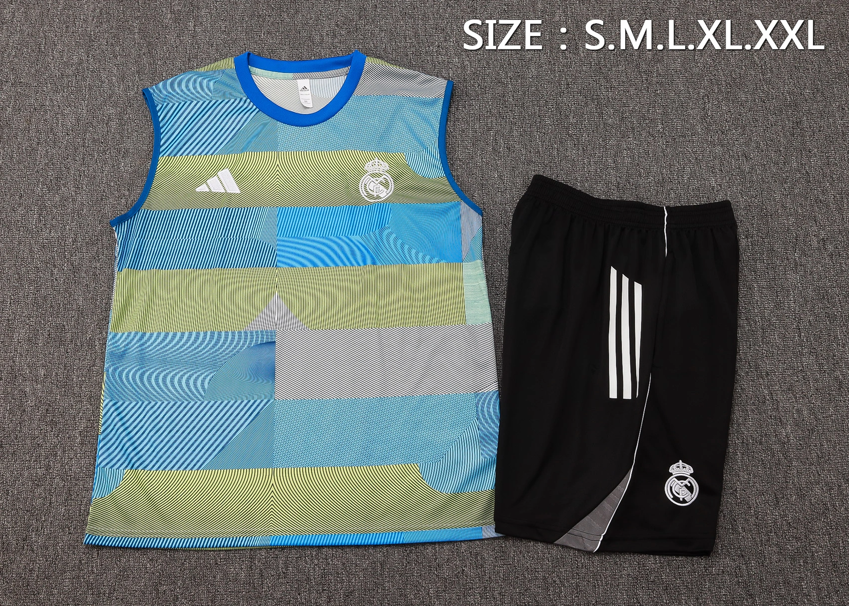 Real Madrid Sleeveless Training Kit Green 2025/26 - Image 4