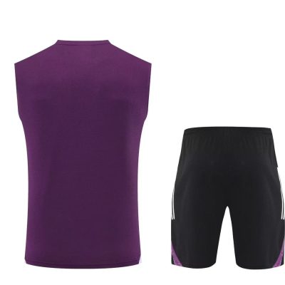 Alternative view of Manchester United Sleeveless Training Kit Purple 2025/26
