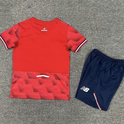 Alternative view of Lille OSC Soccer Jersey Home Kids Kit Jersey+Shorts 2025-26