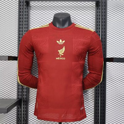 Mexico Red Special Long Sleeve Soccer Jersey 2025