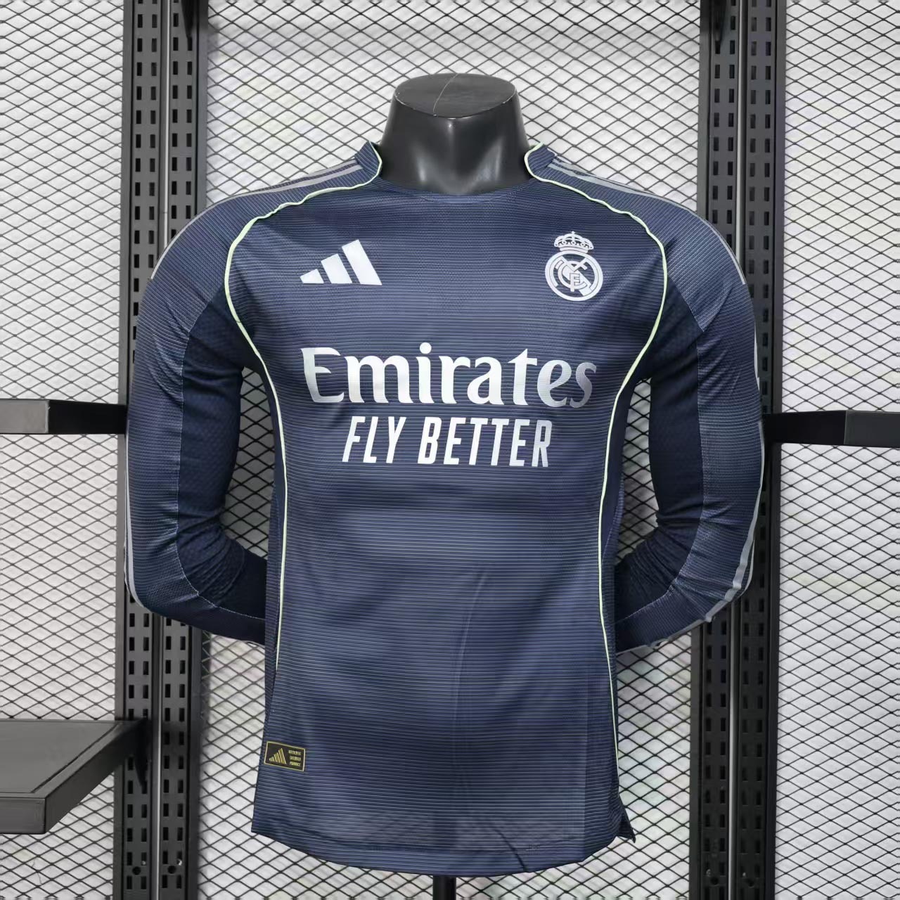 Real Madrid Soccer Jersey Away Long Sleeve Shirt 2025/26