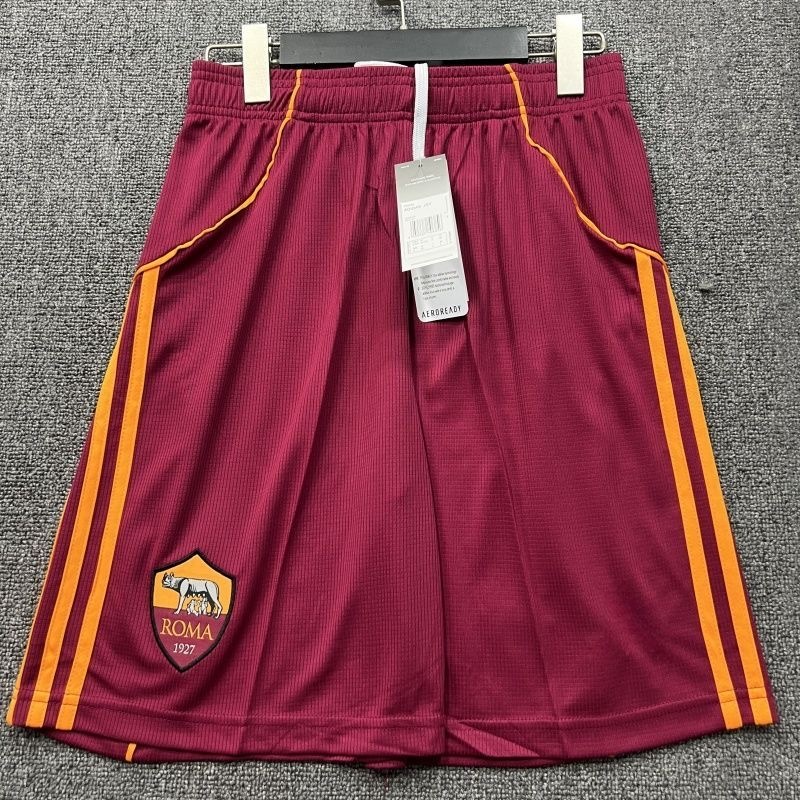 Roma Soccer Jersey Home Custom Shorts 2025/26
