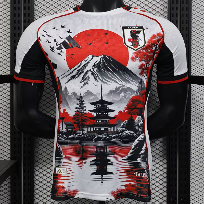 Japan Soccer Jersey Red Sun Mt. Fuji Pagoda Special Edition Shirt 2025