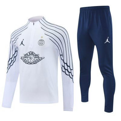 PSG Training Kit (Sweatshirt+Pants) White 2025/26 - Player Version (With Star)