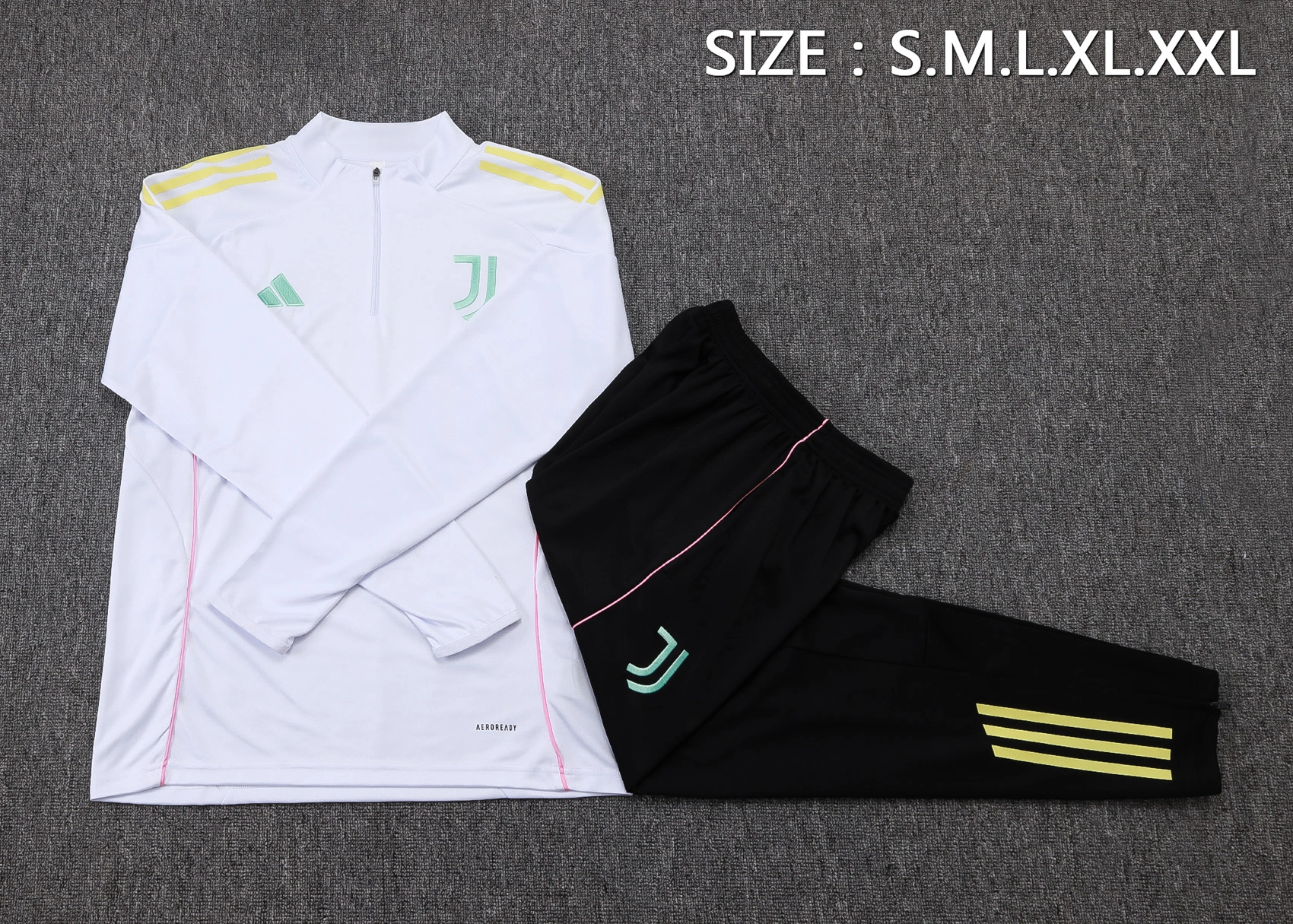 Juventus Training Kit (Sweatshirt+Pants) White 2025/26 - Image 4