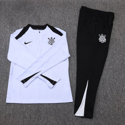 Alternative view of Corinthians Training Kit (Sweatshirt+Pants) White 2025
