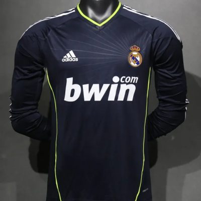Real Madrid Retro Jersey Away Long Sleeve Soccer Shirt 2010/11