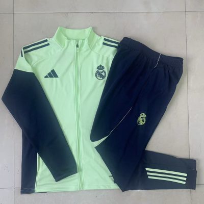 Alternative view of Kids Real Madrid Training Kit (Jacket+Pants) Light Green 2025/26