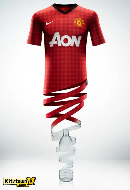 Manchester United Retro Home Football Jersey Shirt 2012/13 - Image 5