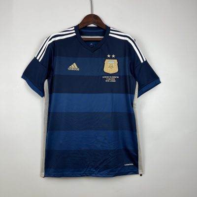 Alternative view of Messi #10 Argentina Retro Jersey Away Football Jersey 2014