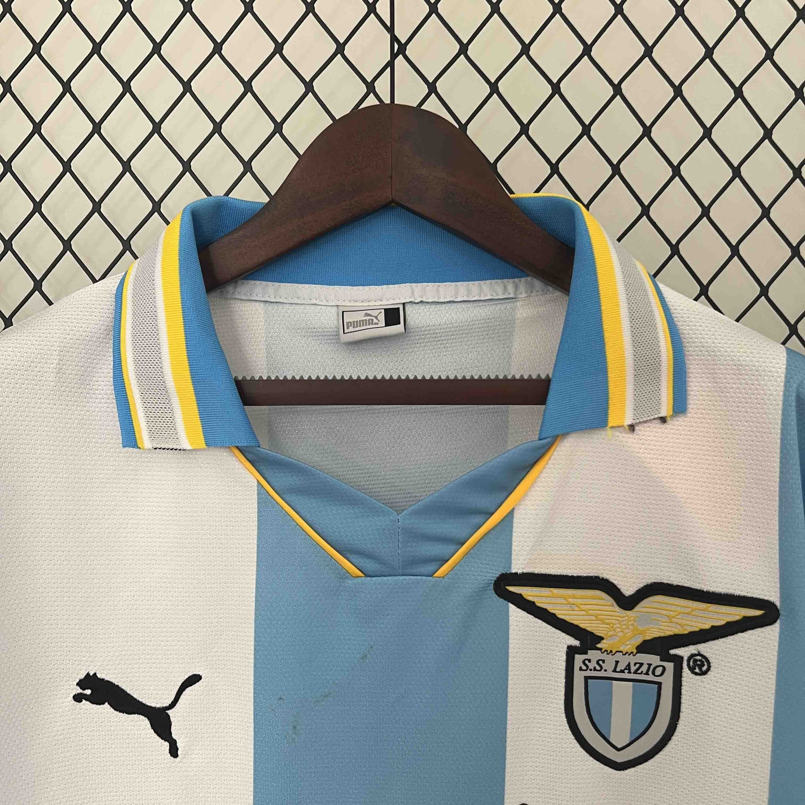 Lazio Retro Soccer Jersey Home Custom Shirt 1999-00 - Image 6