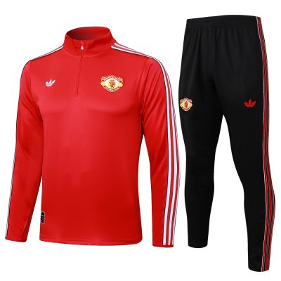 Manchester United Training Kit (Sweatshirt+Pants) Red 2025/26