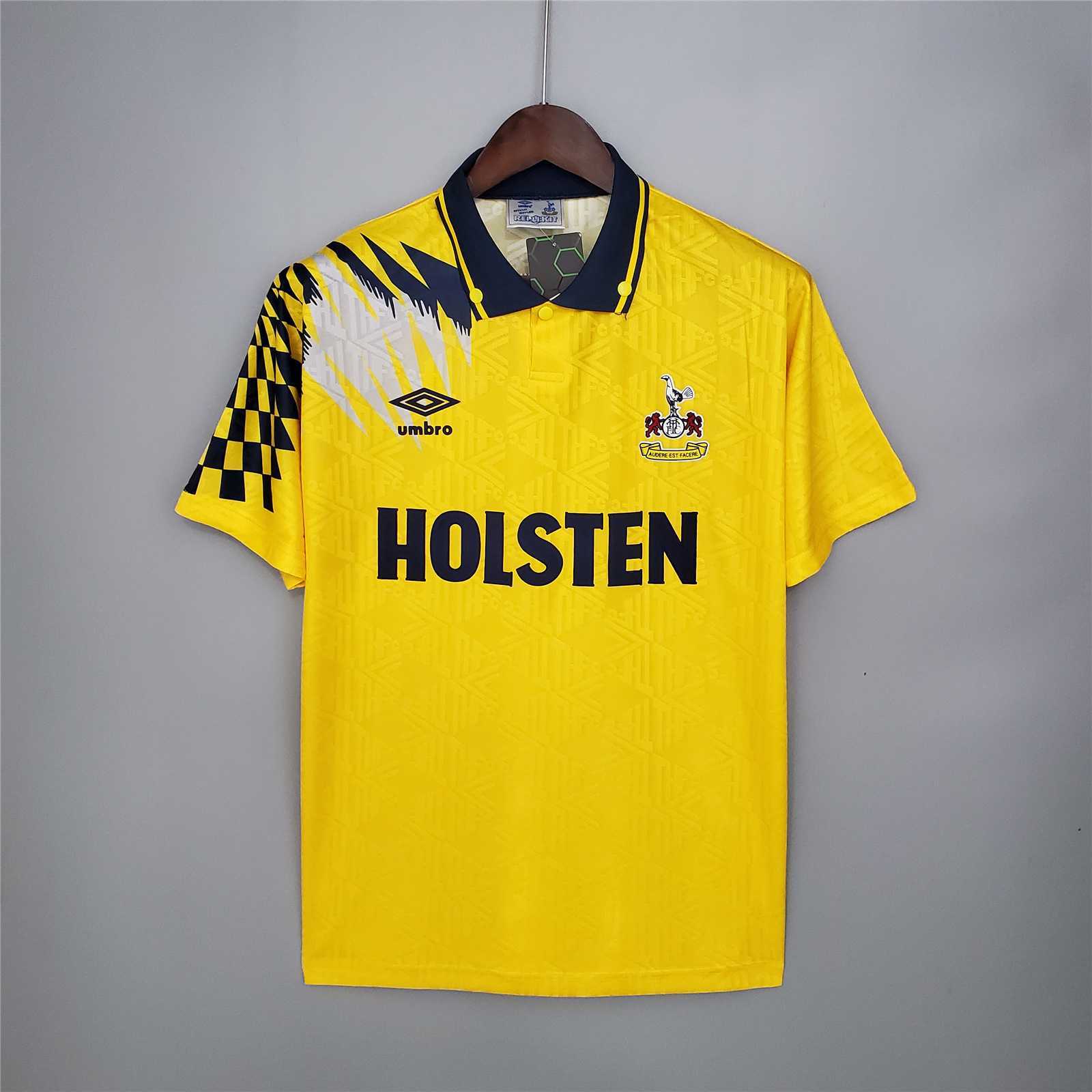 Tottenham Hotspur Retro Football Jersey Away Custom Shirt 1992/94
