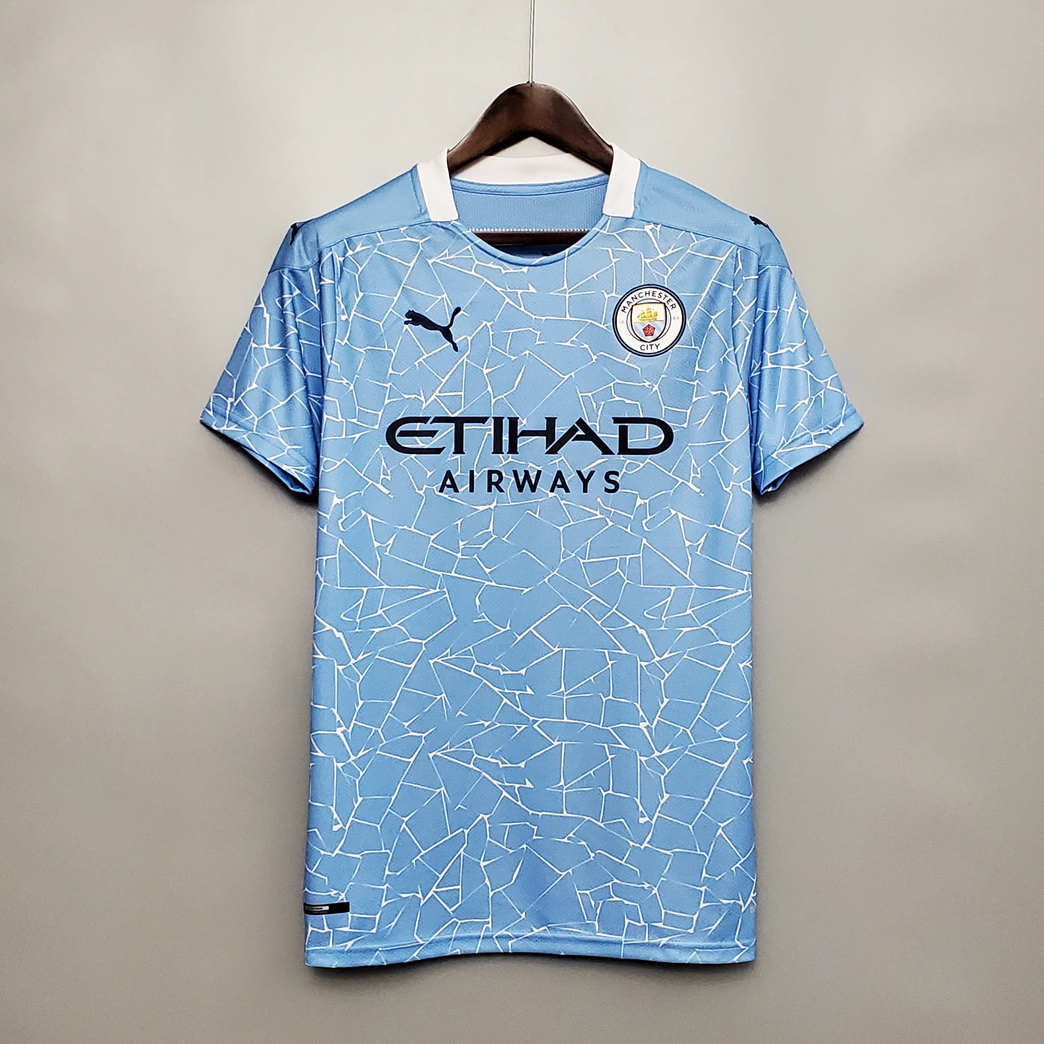 Manchester City Retro Football Jersey Home Shirt 2020/21