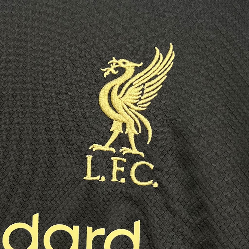 Liverpool Football Jersey Black & Golden Special Edition Custom Shirt 2025/26 - Image 4