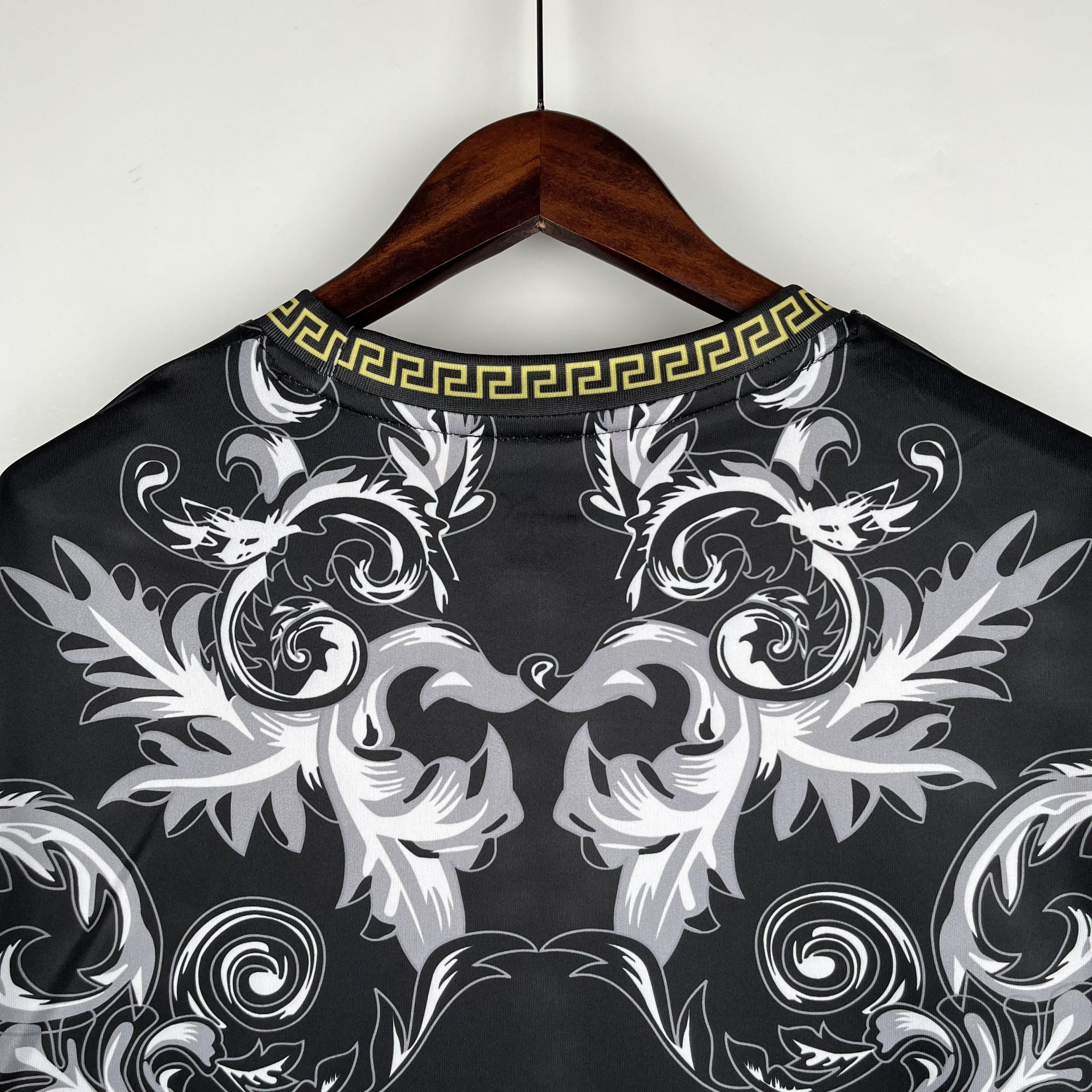 Italy Soccer Jersey x Versace Black Special Edition Custom Shirt 2024 - Image 3