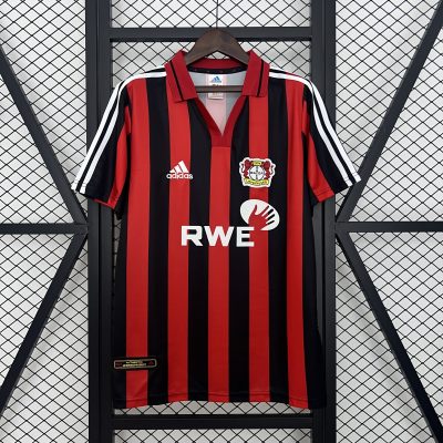 Bayer 04 Leverkusen Retro Soccer Jersey Home Custom Shirt 2001/02