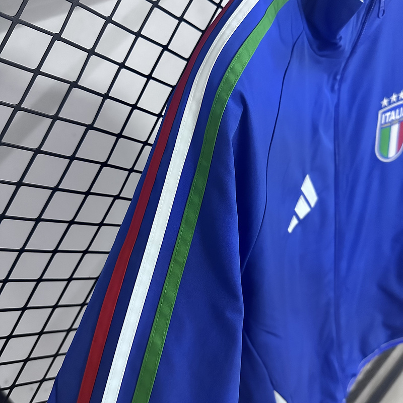 Italy Reversible Double-Sides Windbreaker Jacket Blue&White 2025 - Image 4