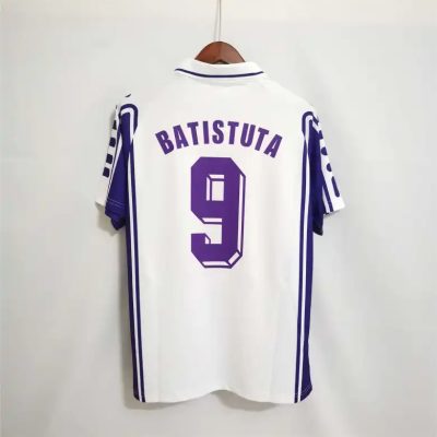 Alternative view of Fiorentina Retro Soccer Jersey Away Custom Shirt 1999/00