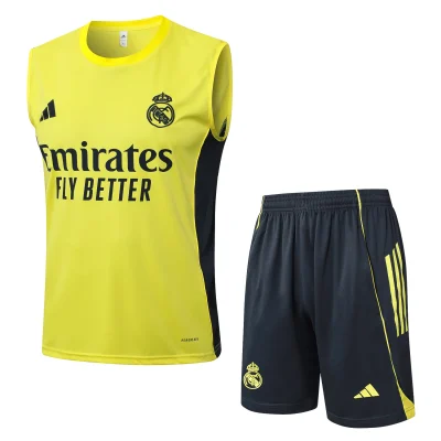 Real Madrid Sleeveless Training Kit Yellow 2025/26