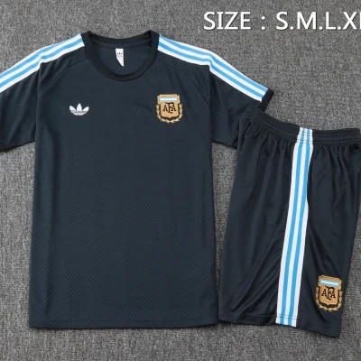 Alternative view of Argentina Training Jersey Kit Gray 2025