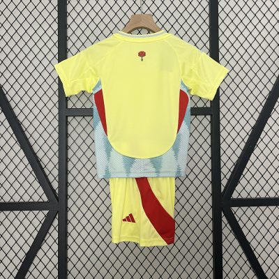 Alternative view of Spain Away Football Uniform Kids Kit Jersey+Shorts EURO 2024