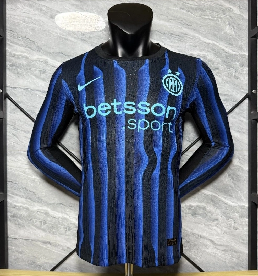 Soccer Jersey Inter Milan Home Long Sleeve Shirt 2025/26