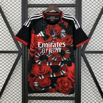 Real Madrid Soccer Jersey Rose & Snake Special Edition Custom Shirt 2025/26