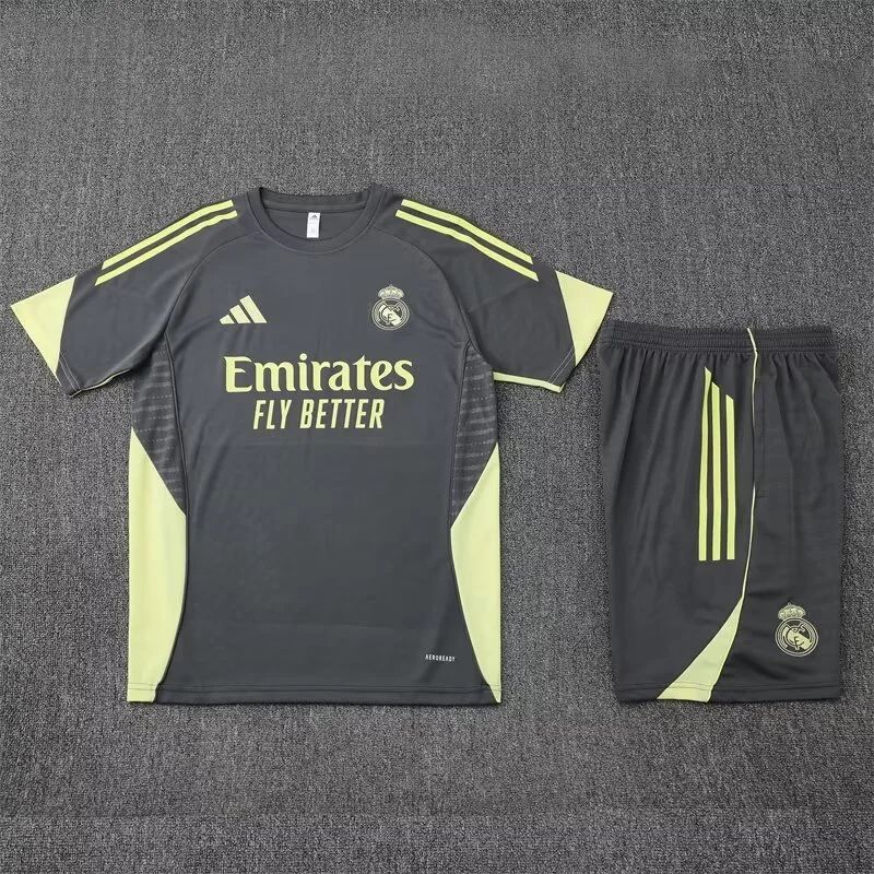 Real Madrid Training Jersey Kit Grey 2025/26 - Image 3