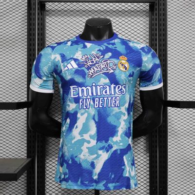 Real Madrid Soccer Jersey Ocean Special Edition Shirt 2024/25