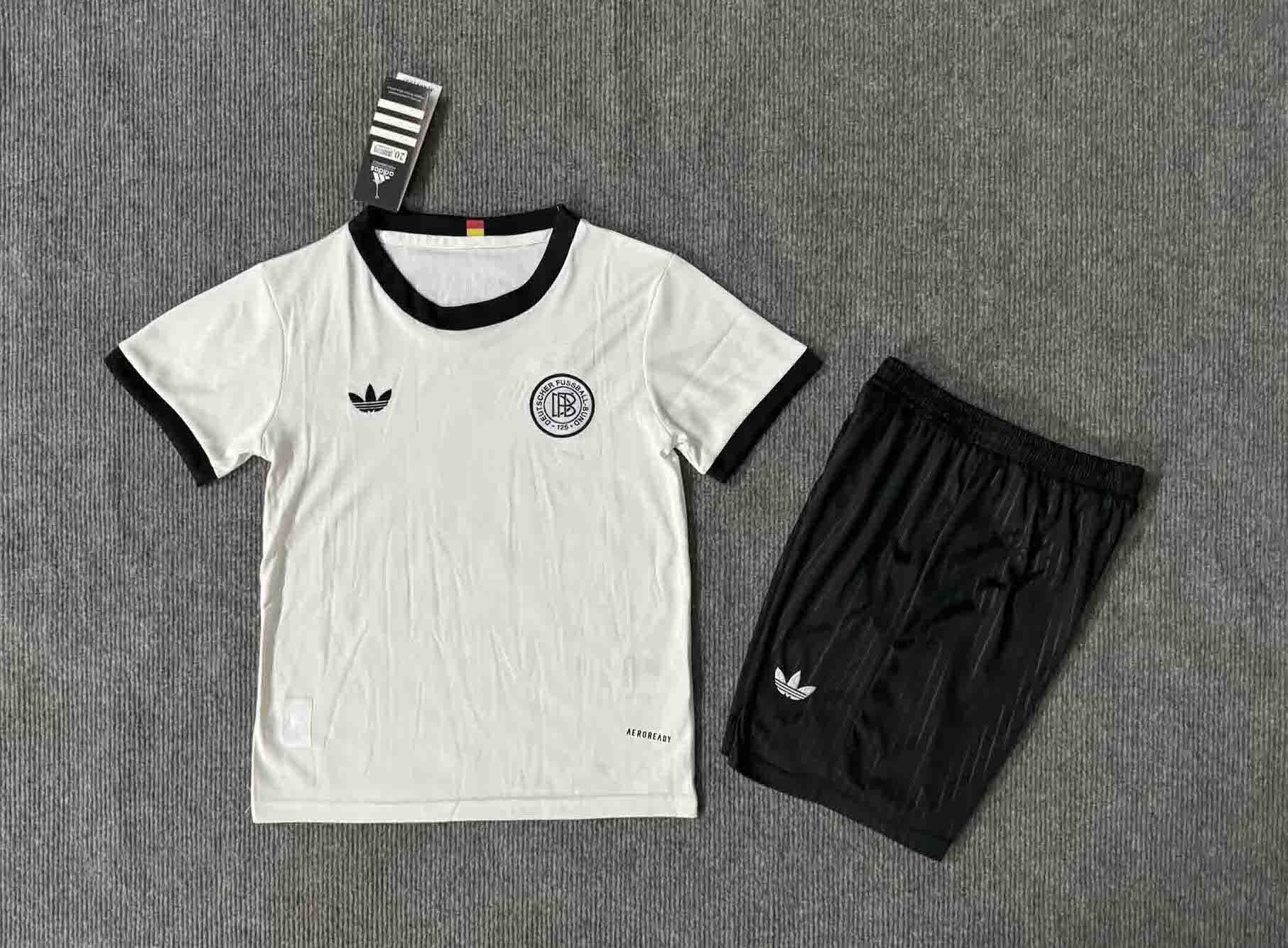 Germany 125th Anniversary Football Uniform Kids Kit Jersey+Shorts 2025