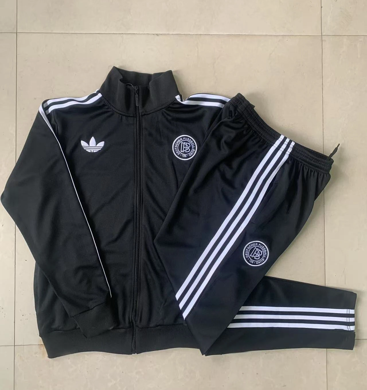 Kids Germany Training Kit (Jacket+Pants) Black 2025 - 125th Anniversary - Image 2