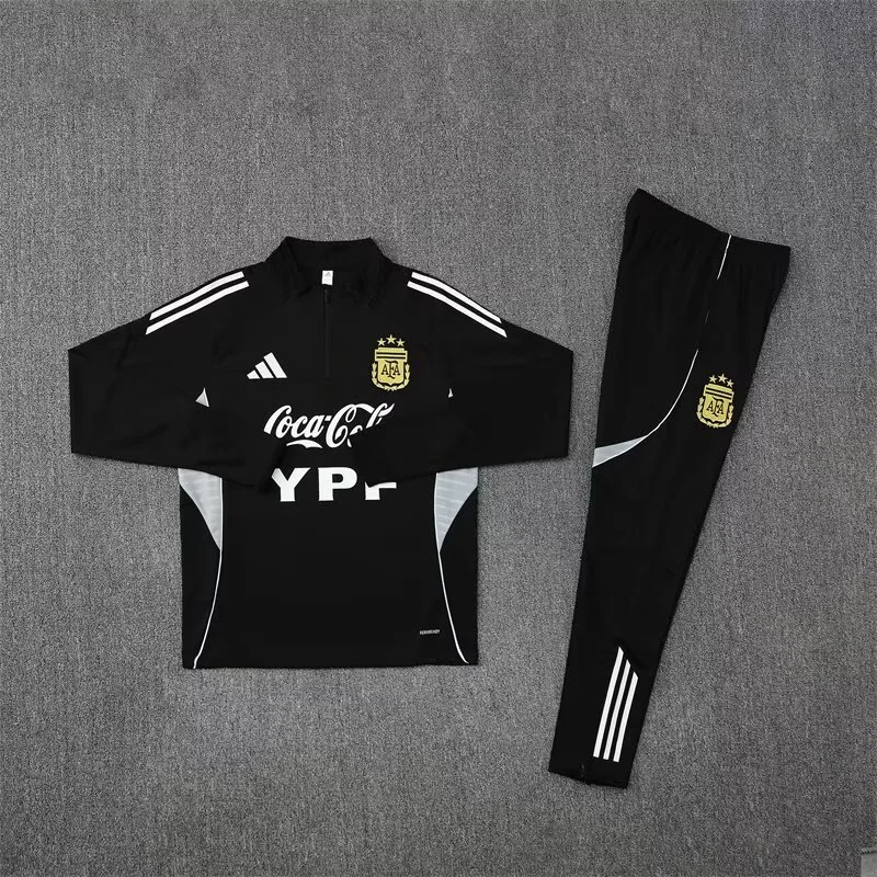 Argentina Training Kit (Sweatshirt+Pants) Black 2025 - Image 3